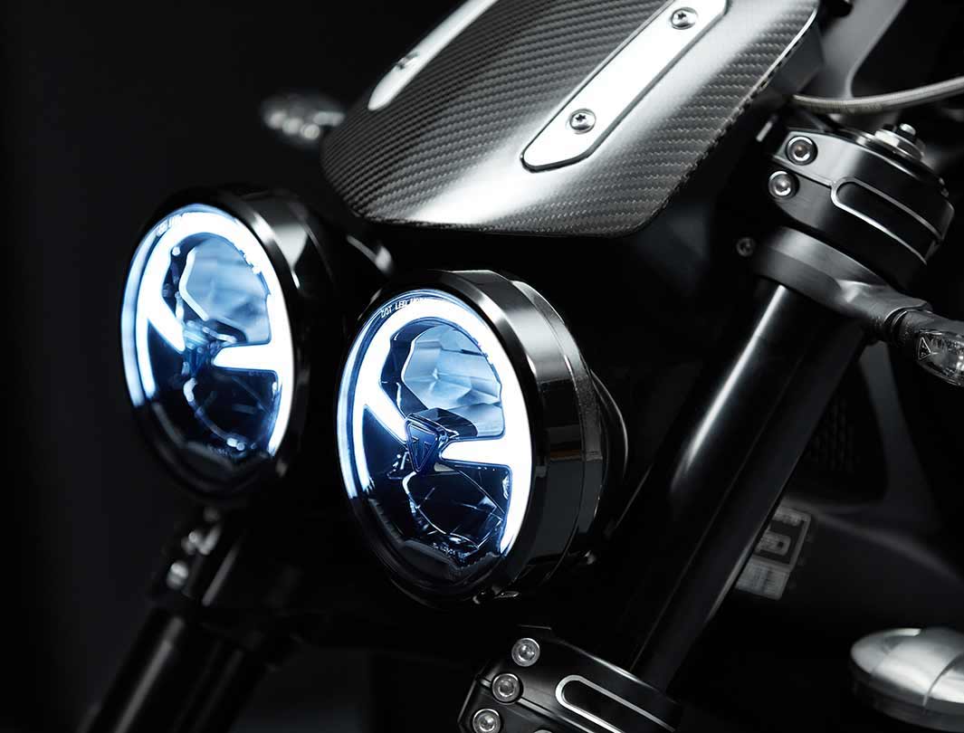 Triumph rocket top 3 led headlights